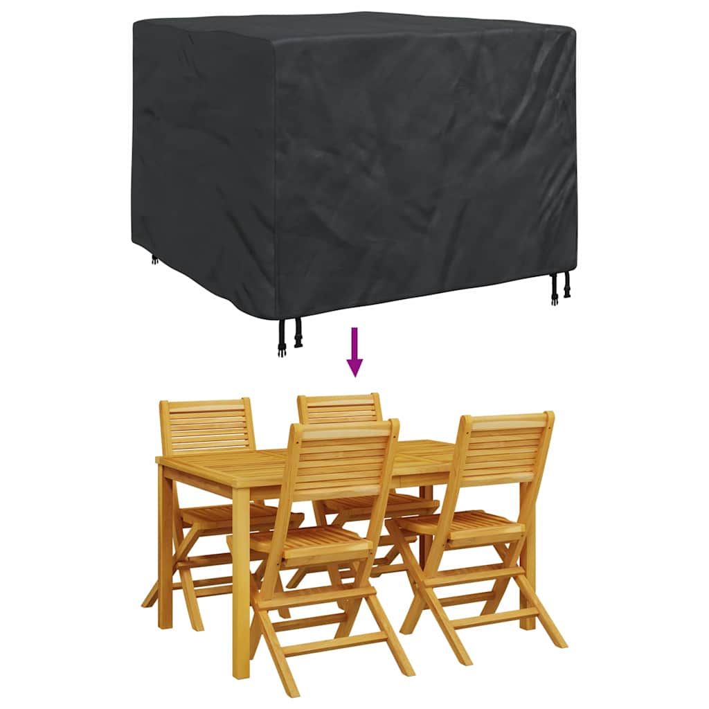 Outdoor Furniture Cover Black 125 x 125 x 74 cm 210D